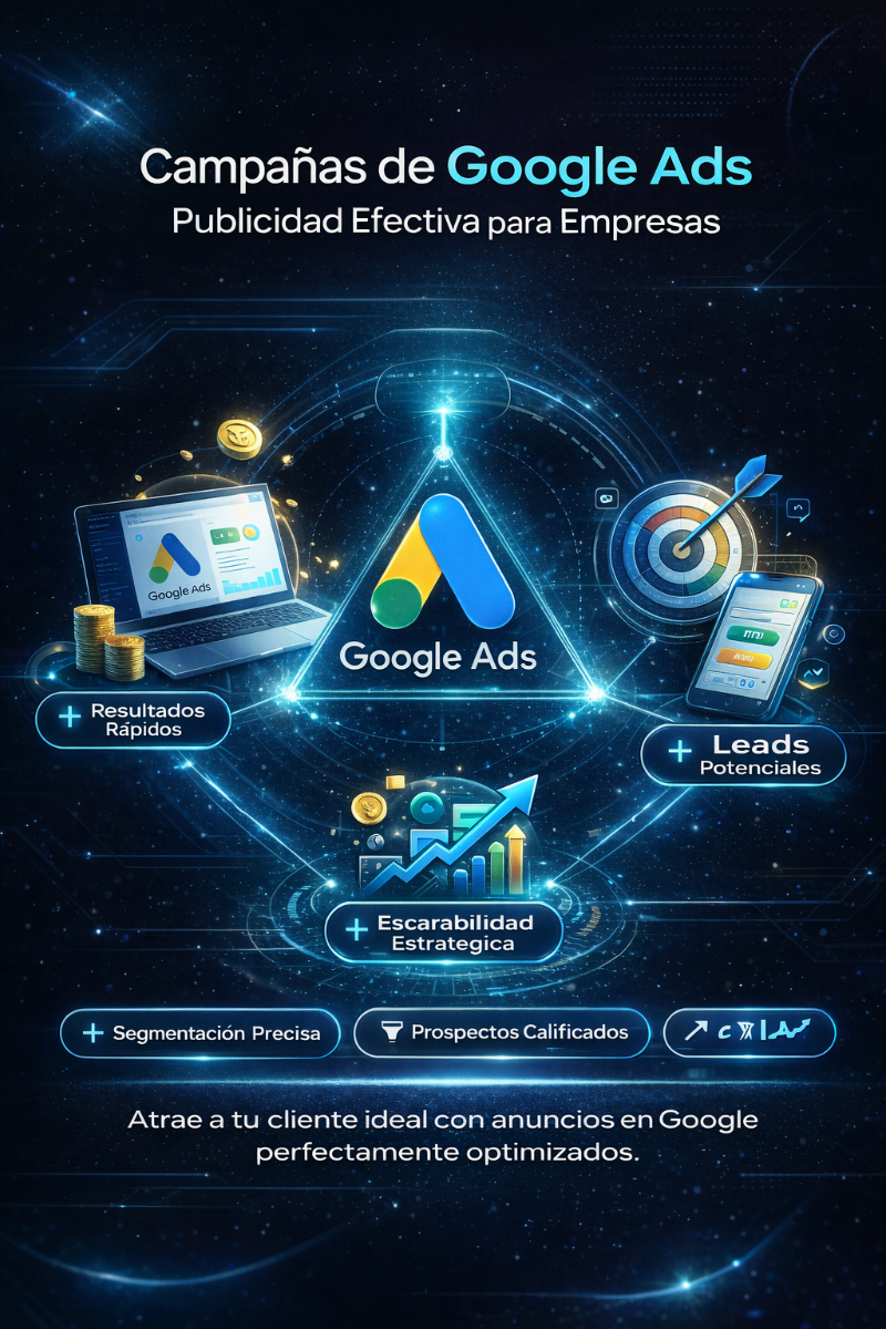 Estrategia de Google Ads para empresas con enfoque en leads, optimización y escalabilidad